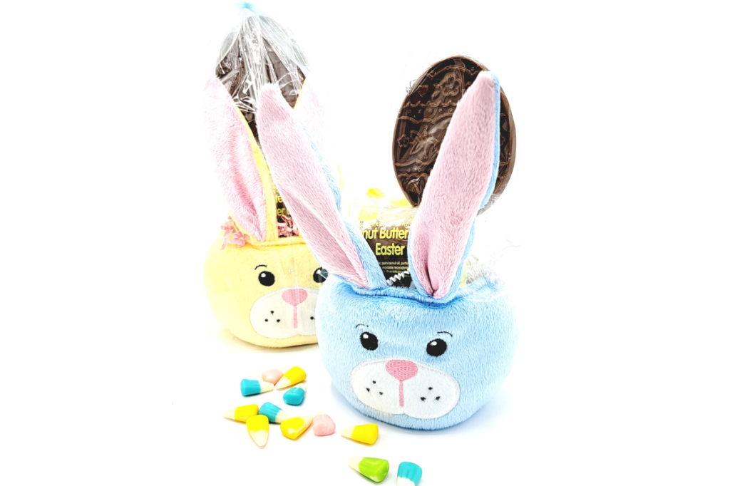 Plush Bunny Face Bucket | Michael Mootz Candies